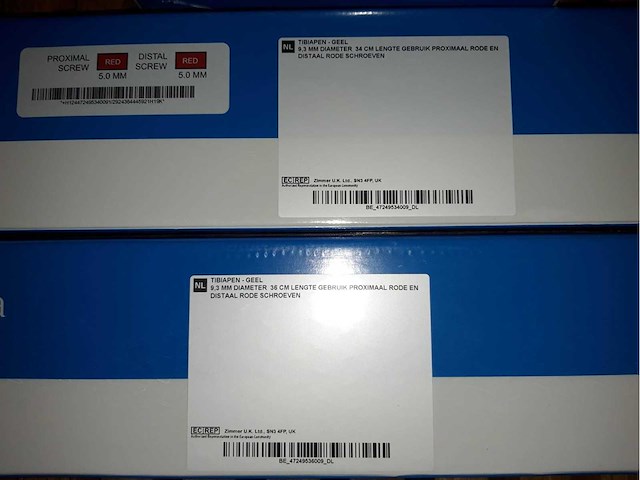 Zimmer-biomet - implants orthopédique (351x) - afbeelding 37 van  47