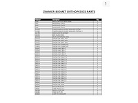 Zimmer-biomet - implants orthopédique (351x) - afbeelding 19 van  20