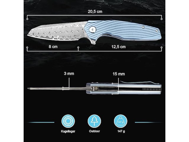 Zingbee damast zakmes - afbeelding 4 van  4