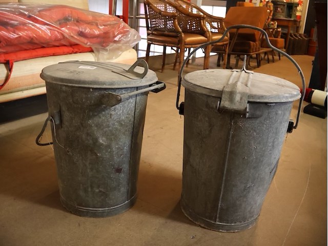 Zinken vuilnisemmer gent (x2) - afbeelding 1 van  5