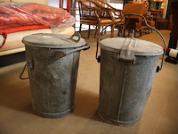 Zinken vuilnisemmer gent (x2) - afbeelding 1 van  5