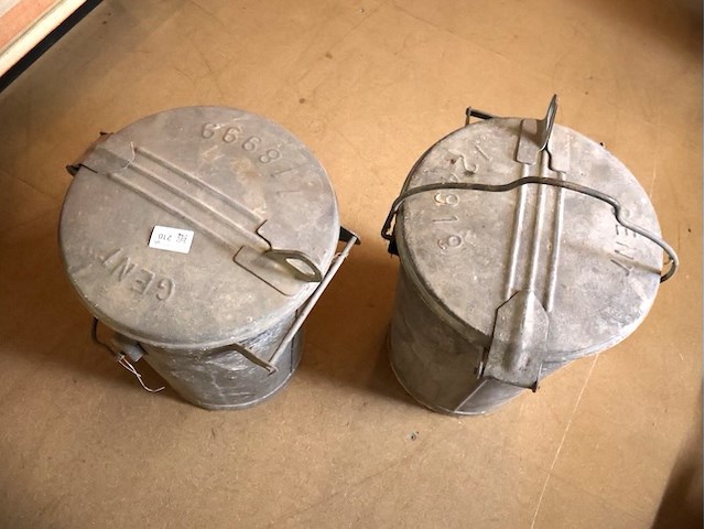 Zinken vuilnisemmer gent (x2) - afbeelding 2 van  5