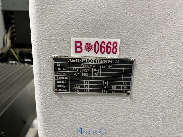 Zinkvonkmachine aeg elotherm - afbeelding 18 van  48