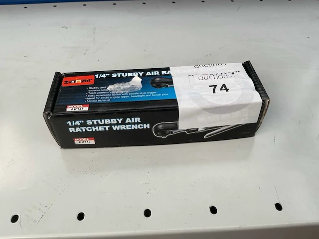 Zionair 1/4 stubyy air ratchet wrench slagmoer sleutel persluchtapparatuur - afbeelding 2 van  2