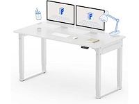 Zit-sta-bureau - (140 x 71 cm) - wit - afbeelding 2 van  7