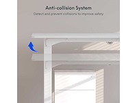 Zit-sta-bureau - (140 x 71 cm) - wit - afbeelding 4 van  7