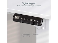 Zit-sta-bureau - (140 x 71 cm) - wit - afbeelding 6 van  7