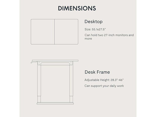 Zit-sta-bureau - (140 x 71 cm) - wit - afbeelding 7 van  7