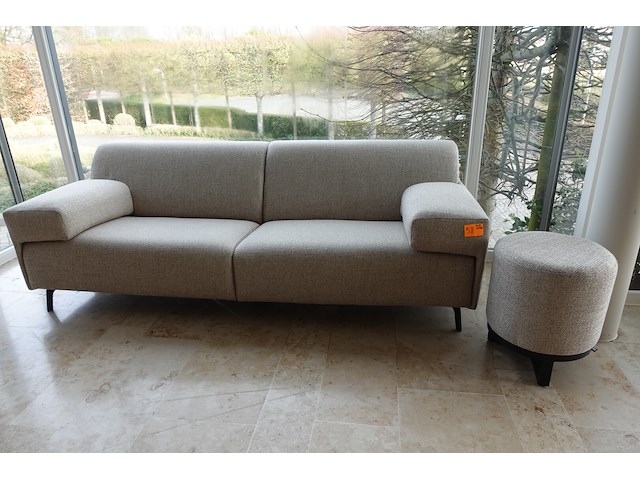 Zitbank & poef - afbeelding 1 van  2