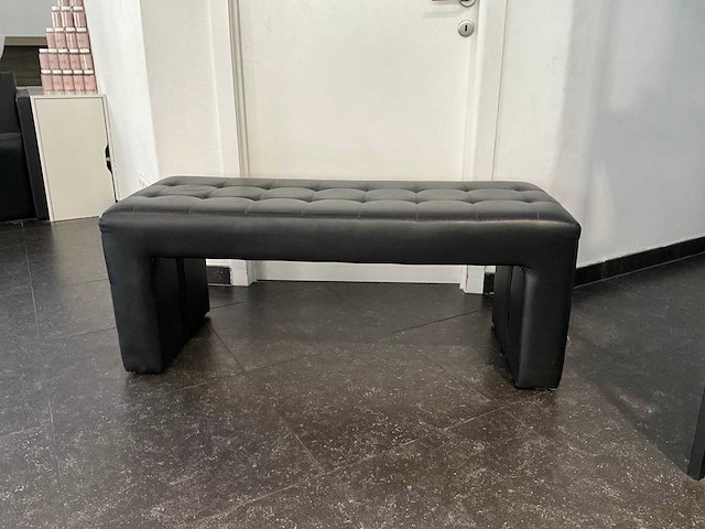 Zitbankje in leder - afbeelding 1 van  7