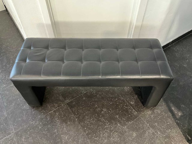 Zitbankje in leder - afbeelding 2 van  7