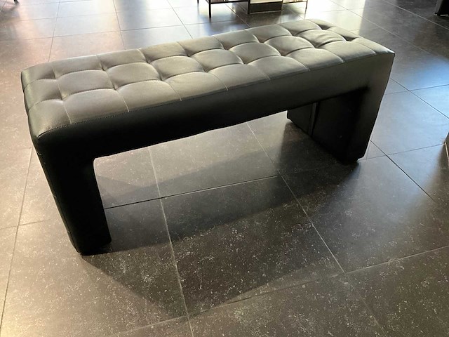 Zitbankje in leder - afbeelding 7 van  7