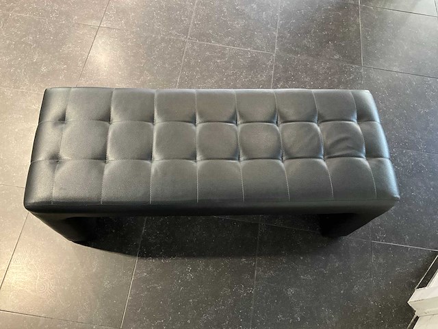 Zitbankje in leder - afbeelding 6 van  7