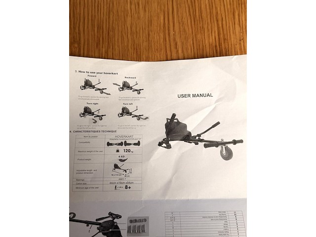 Zitje voor hoverboard - afbeelding 2 van  4