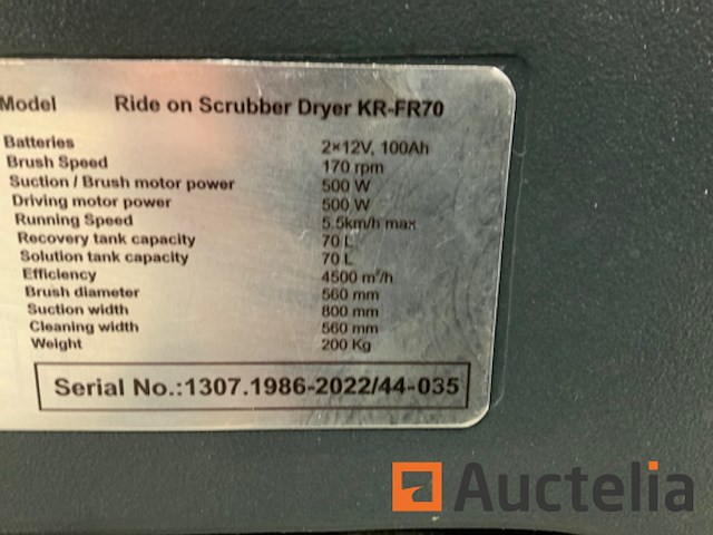 Zitschrobzuigmachine kremer kr-fr70 - afbeelding 9 van  17