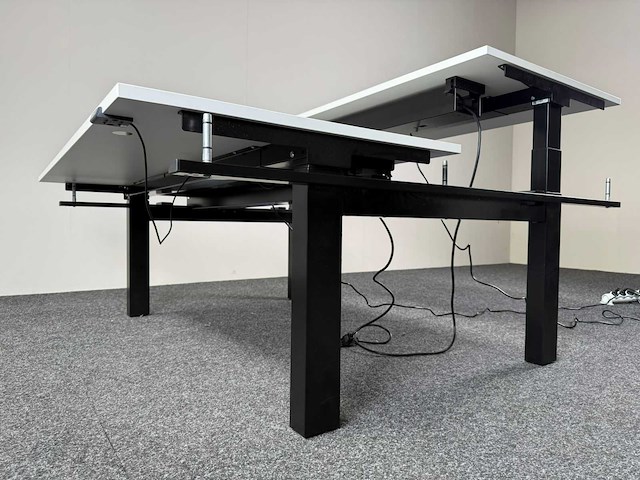 Zit/sta elektrisch verstelbaar duo werkplaats - bureau - afbeelding 2 van  5