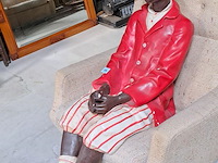Zittend afrikaantje ware grootte - afbeelding 2 van  2