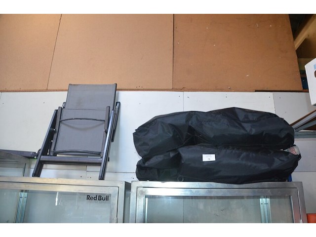 Zitzak zwart, plooistoel met armleuning - afbeelding 1 van  6