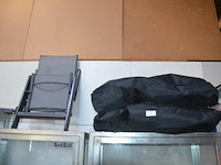 Zitzak zwart, plooistoel met armleuning - afbeelding 1 van  6