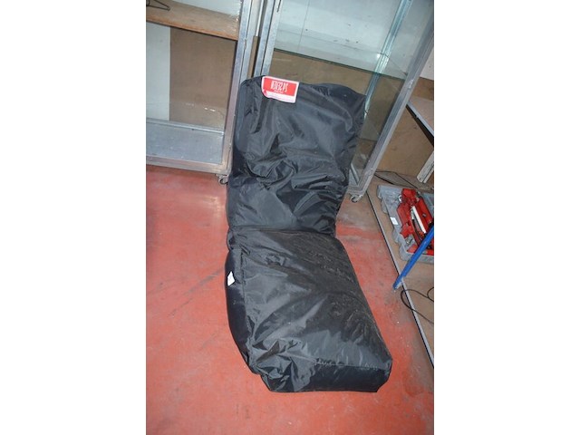 Zitzak zwart, plooistoel met armleuning - afbeelding 2 van  6