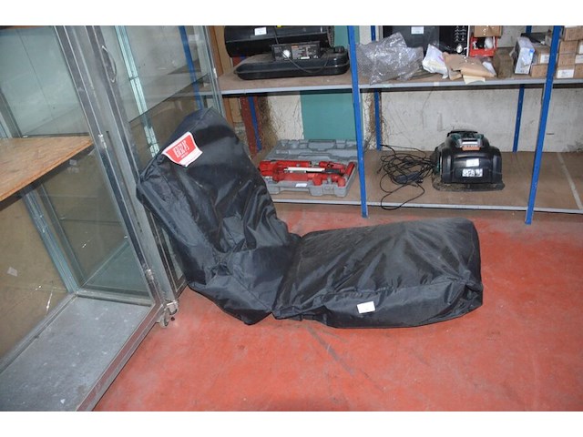 Zitzak zwart, plooistoel met armleuning - afbeelding 4 van  6