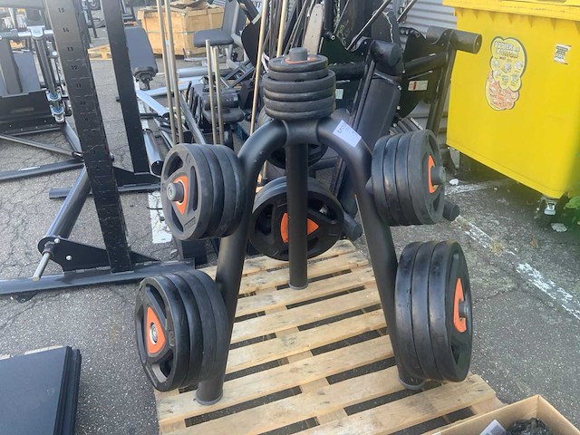 Ziva 5x20;2x15;4x10;8x5;4x2,5;2x1,25kg 50mm schijven krachtstation - afbeelding 2 van  6
