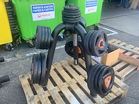 Ziva 5x20;2x15;4x10;8x5;4x2,5;2x1,25kg 50mm schijven krachtstation - afbeelding 5 van  6