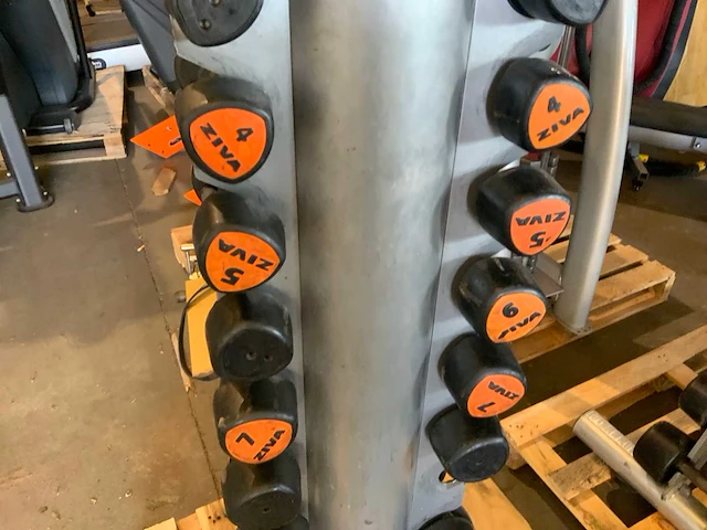 Ziva dumbbell toren niet compleet krachtstation - afbeelding 2 van  5