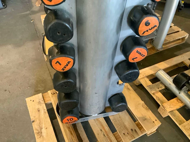 Ziva dumbbell toren niet compleet krachtstation - afbeelding 3 van  5