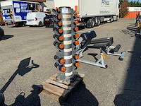 Ziva dumbell toren 9;8;6;5;4;3;2kg krachtstation - afbeelding 1 van  4