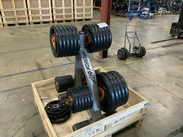 Ziva schijven 50mm 2x25kg;3x20;13x10;6x5;14x2,5kg krachtstation - afbeelding 1 van  6