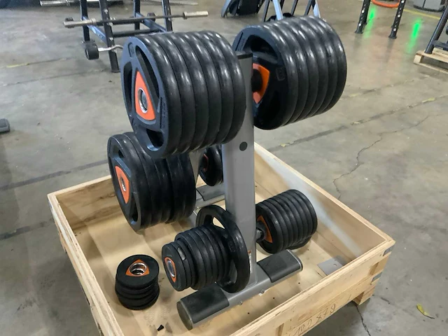 Ziva schijven 50mm 2x25kg;3x20;13x10;6x5;14x2,5kg krachtstation - afbeelding 2 van  6