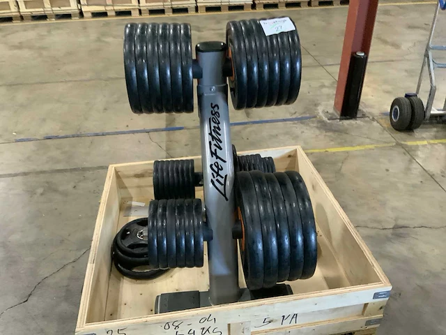 Ziva schijven 50mm 2x25kg;3x20;13x10;6x5;14x2,5kg krachtstation - afbeelding 4 van  6