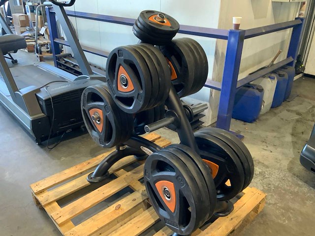 Ziva schijven 50mm met matrix rek 12x20kg;8x10kg;4x2,5kg krachtstation - afbeelding 1 van  4
