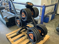 Ziva schijven 50mm met matrix rek 12x20kg;8x10kg;4x2,5kg krachtstation - afbeelding 1 van  4