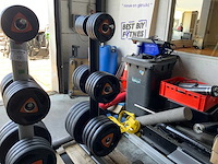 Ziva schijven 50mm met rek 4x20kg;4x10kg;8x5kg;4x2,5;6x1,25kg krachtstation - afbeelding 1 van  5