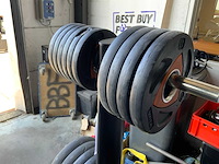 Ziva schijven 50mm met rek 4x20kg;4x10kg;8x5kg;4x2,5;6x1,25kg krachtstation - afbeelding 3 van  5