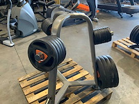 Ziva schijven 50mm met rek 4x20kg;5x10kg;5x5kg;6x2,5kg;8x1,25kg krachtstation - afbeelding 2 van  6