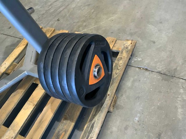 Ziva schijven 50mm met rek 4x20kg;5x10kg;5x5kg;6x2,5kg;8x1,25kg krachtstation - afbeelding 4 van  6