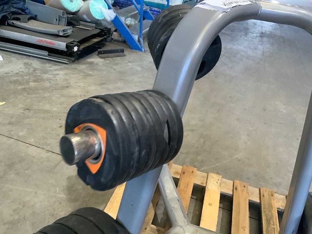Ziva schijven 50mm met rek 4x20kg;5x10kg;5x5kg;6x2,5kg;8x1,25kg krachtstation - afbeelding 6 van  7