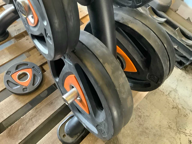 Ziva schijven 50mm met rek 7x20;4x10;8x5;6x2,5;4x1,25kg krachtstation - afbeelding 3 van  6