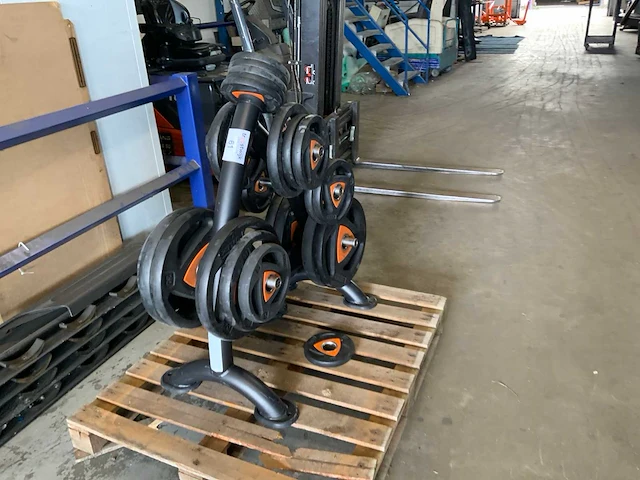 Ziva schijven 50mm met rek 7x20;4x10;8x5;6x2,5;4x1,25kg krachtstation - afbeelding 6 van  6