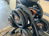 Ziva schijven 50mm met rek 7x20;4x10;8x5;6x2,5;4x1,25kg krachtstation - afbeelding 2 van  6