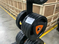 Ziva schijven 50mm pu met gym80 rek krachtstation - afbeelding 3 van  6