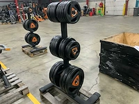 Ziva schijven 50mm pu met gym80 rek krachtstation - afbeelding 5 van  5