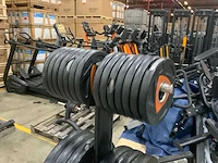 Ziva schijven 50mm pu met gym80 rek krachtstation - afbeelding 3 van  5