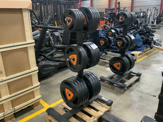Ziva schijven 50mm pu met gym80 rek krachtstation - afbeelding 1 van  6