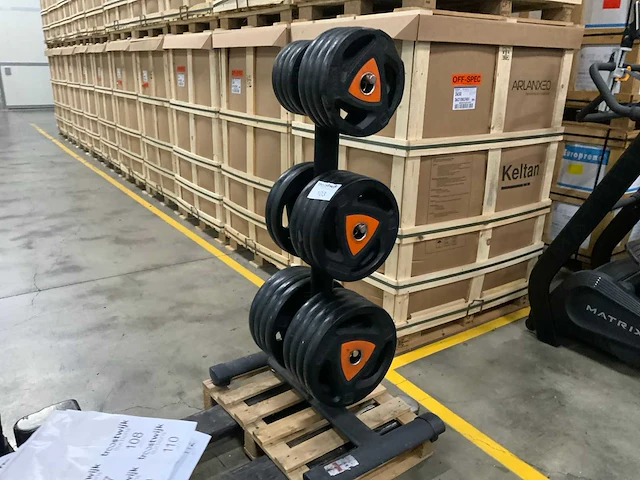 Ziva schijven 50mm pu met gym80 rek krachtstation - afbeelding 2 van  6