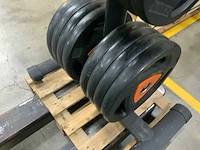Ziva schijven 50mm pu met gym80 rek krachtstation - afbeelding 5 van  6