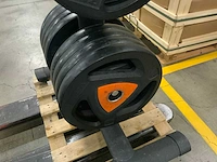 Ziva schijven 50mm pu met gym80 rek krachtstation - afbeelding 6 van  6